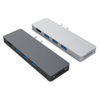 Compatible with Apple, Dual Type-C Hub Adapter for MacBook Pro & Air Compatible with Apple, Dual Type-C Hub Adapter for MacBook Pro & Air